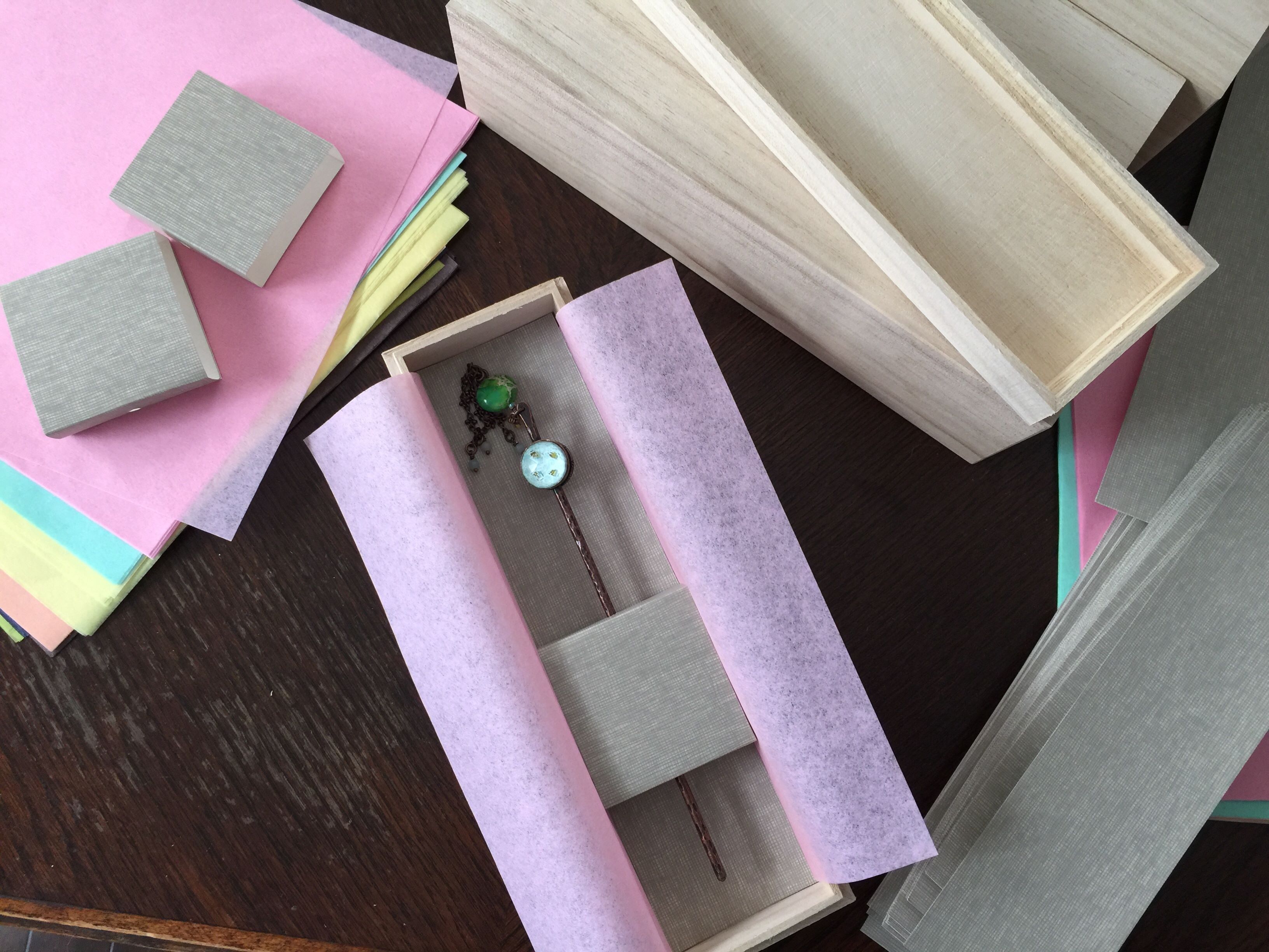 かんざし箱セッティング