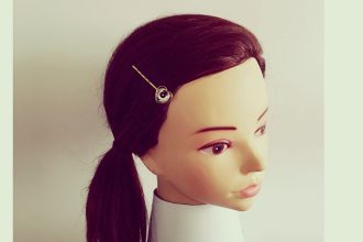 白黒 的 ハートヘアピン