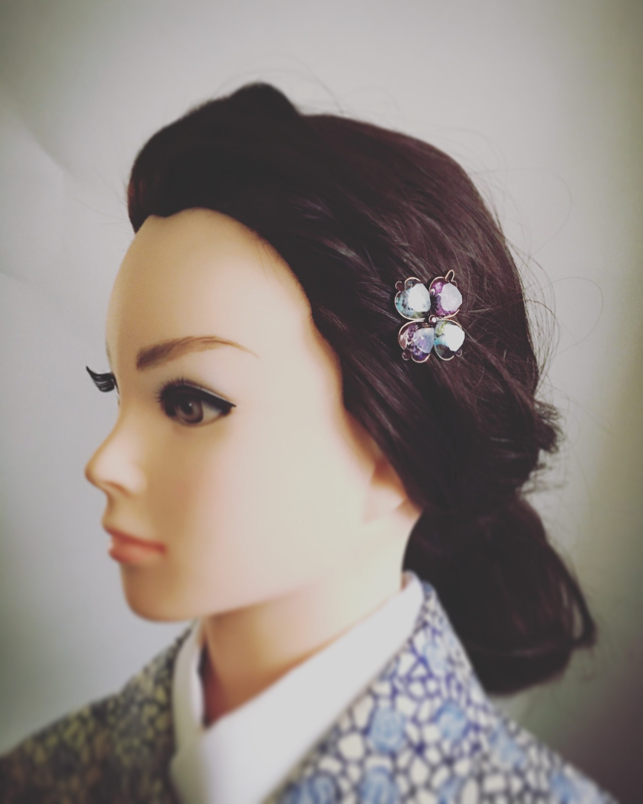 パッチン留めヘアピン