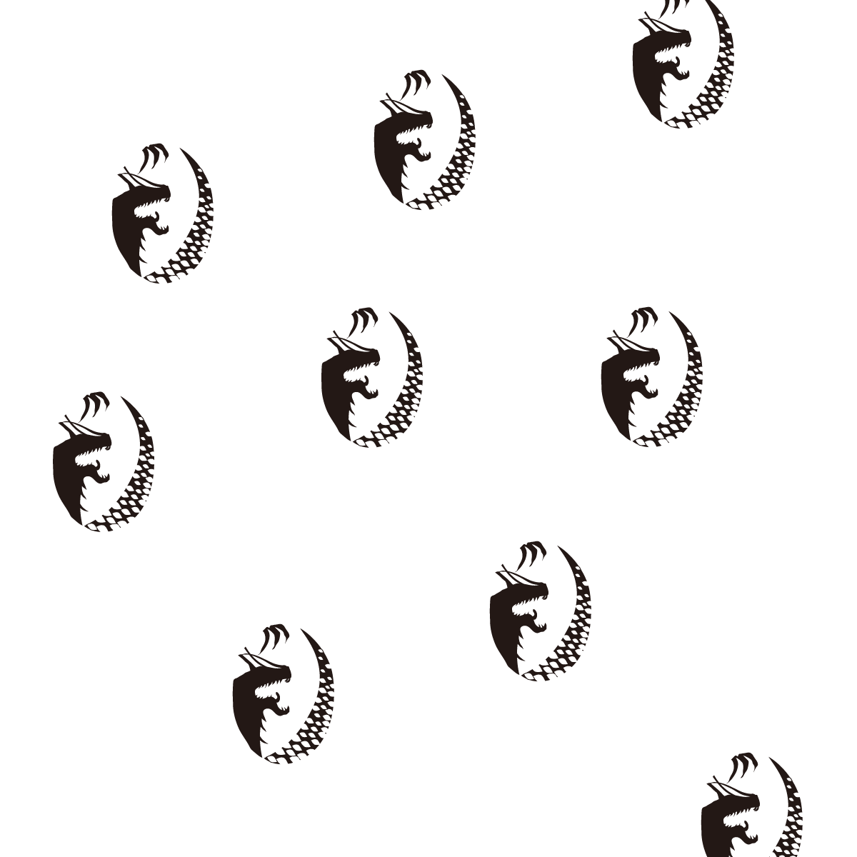 縁起物の龍のループタイ