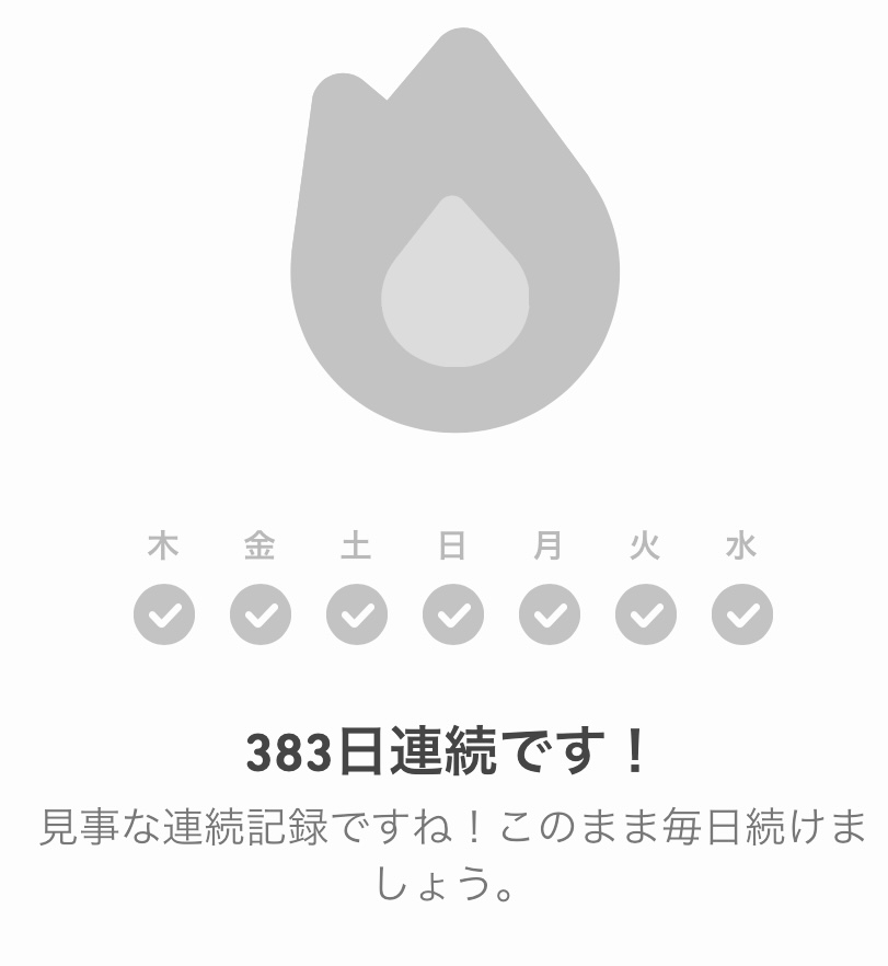 Until it becomes a habit