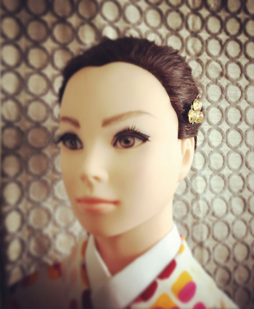 着物ヘアスタイルにおすすめのヘアピンの着け方