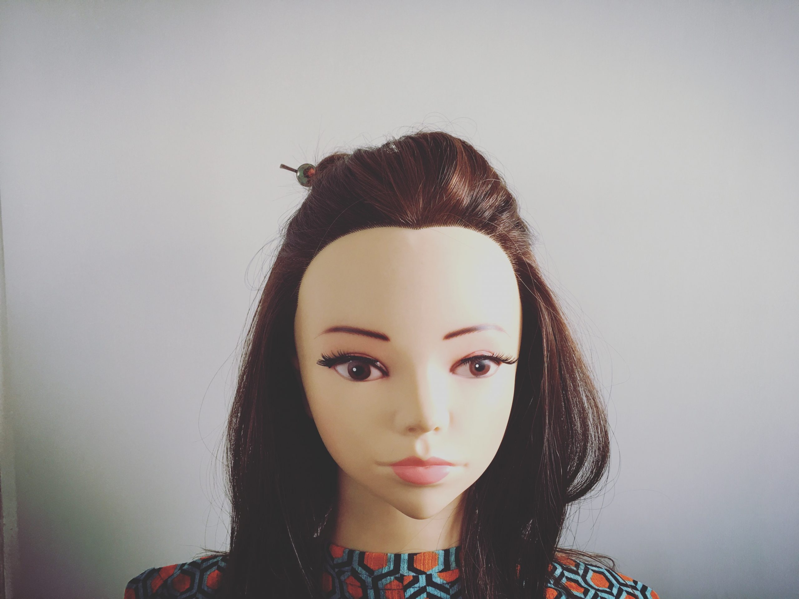 かんざしを使ったハーフアップスタイルのおすすめ