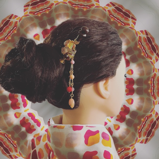 Recommended! Flower Hairpin｜Red