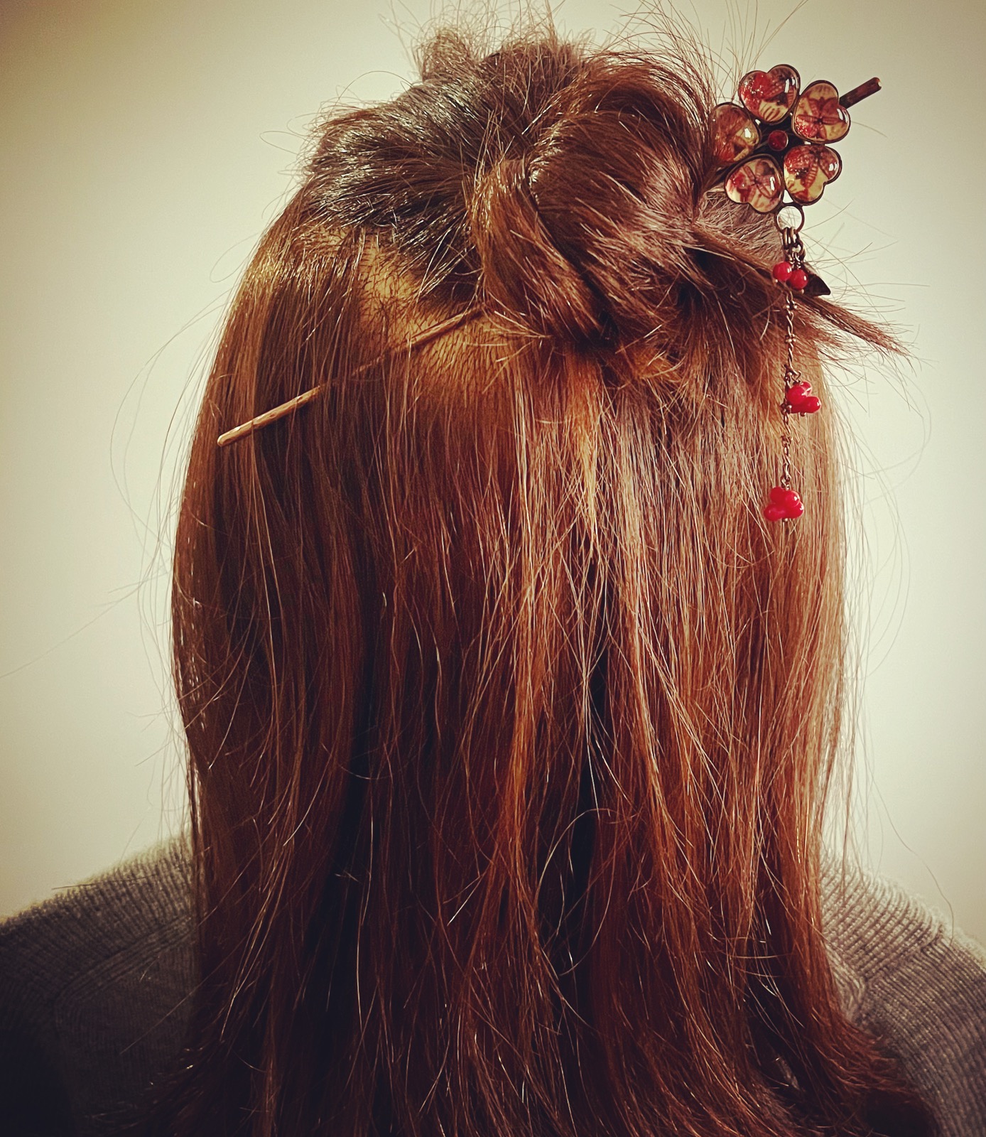 flower hairpin